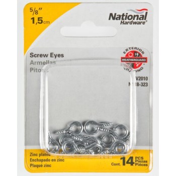 Zinc Screw Eye,  .62