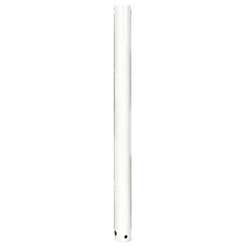 Hardware House  449355 Ceiling Fan Down Rod, White Gloss Finish ~ 36"