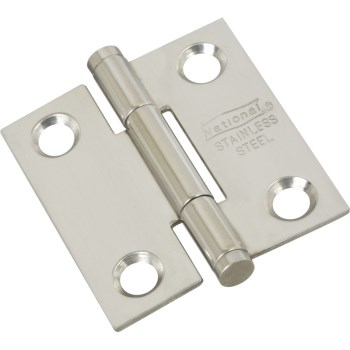 Door Hinge, Stainless Steel ~ 1 1/2"