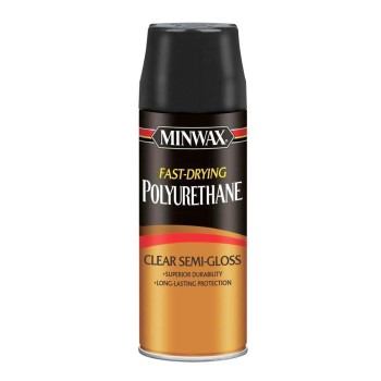 Minwax 33055 Polyurethane Spray, Semi-gloss ~ 11.5 Oz Cans