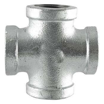  Galvanized Standard Threaded Cross ~ 1"