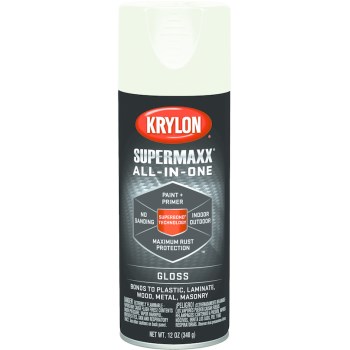 Krylon 8958 Supermaxx Paint, Spray ~ Ivory Gloss