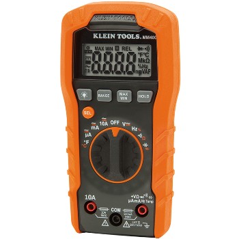 Klein Tools MM400 Auto-Ranging 600v Digital Multi-Meter ~ 6 H x 1.78 D