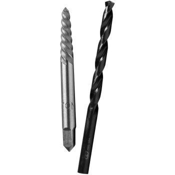 Screw Extractor and Drill Set, #4 - Removes 9/32" to 3/8"