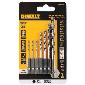 7pc Impact Drill Set