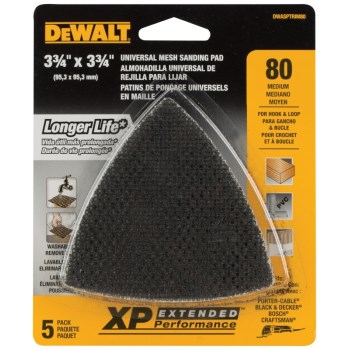 DeWalt Mesh Oscillating Sanding Pads, 80 Grit - 5pk