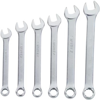 SAE Combination Wrench Set, 6pc ~ 1/4" to 5/8"