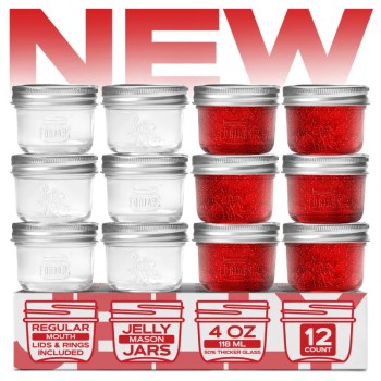 Forjars Regular Mouth Mason Jars 4 oz  