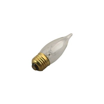 Feit Elec. BP25EFC Chandelier Light Bulb, Clear 120 Volt 25 Watt 