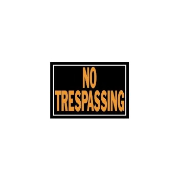 Hy-Ko 804 No Trespassing Sign, Aluminum 10 x 14 inch