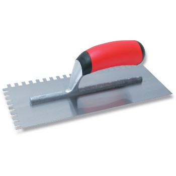 Trowel, Flat V Notch ~  3/16" x 1/4" x 5/16"