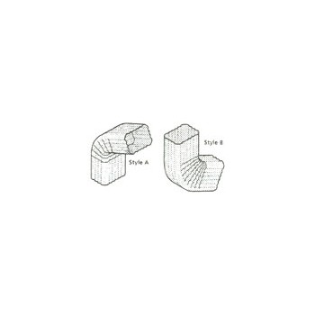 15457wh20 3in. Wh #3b Sq Elbow