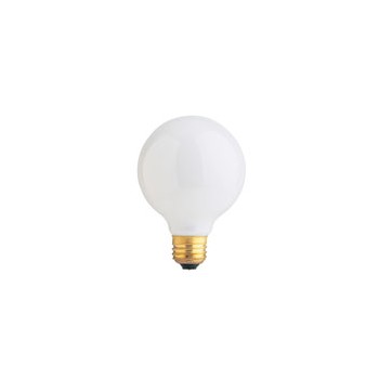 Feit Elec. 25g25/w Light Bulb, Globe White 120 Volt 25 Watt