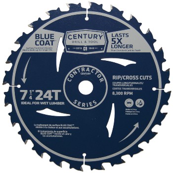 Century Drill & Tool   10203 7-1/4 24t Combo Sw Blade