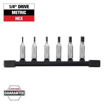 6pc 1/4 Hex Set