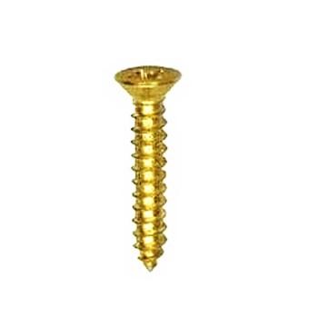 National 281568 Brass Shelf Standard 157 Mounting Screws,  #4 x 5/8"  ~ Pack of 50 