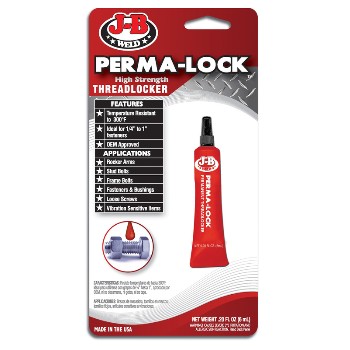 J-B Weld 27106 Perma-Lock High Strength Threadlocker,  Red ~ .20 Fl Oz