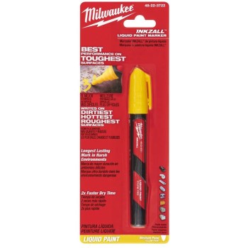 Milwaukee INKZALL Liquid Paint Marker, Yellow