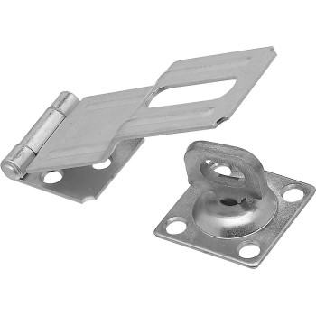 Swivel Staple Safety Hasp, Zinc Finish ~ 4-1/2"