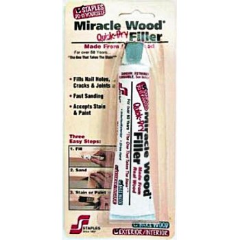 HF Staples  942-72 Miracle Wood Quick-Dry Filler ~ 1.75 Ounce Tube 