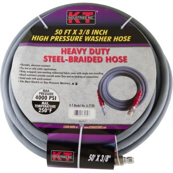 High Pressure Washer Hose for Pressure Washers ~ 3/8" x 50 Ft