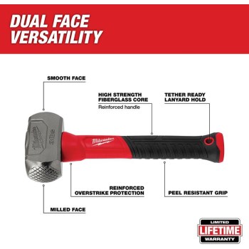 Drilling Hammer, Fiberglass - 3 Lb