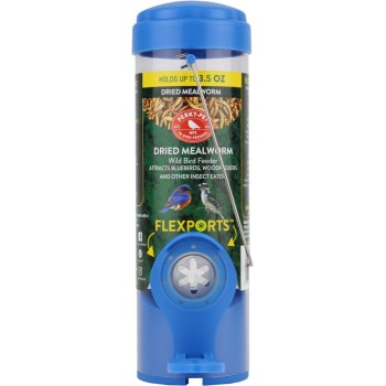 Perky-Pet Dried Mealworm Bird Feeder with FlexPorts