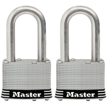 MasterLock 1SSTLFHC 1-3/4in. 2pk Ss Padlock