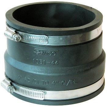 Fernco P1051-44 P105144 4x4 Flex Pipe Coupling