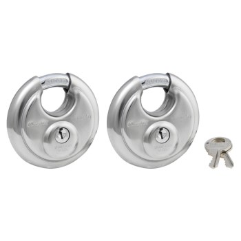 Shrouded Padlock, 2pk Keyed Alike
