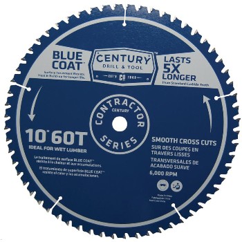 Century Drill &amp; Tool   10216 10 60t Finish Saw Blade