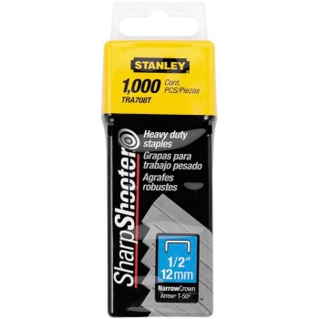 Stanley Heavy Duty Staples - 1/2", 1000pk