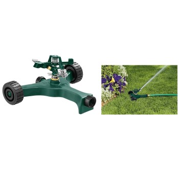 Orbit 58148N Zinc Impact Sprinkler on Wheeled Base 