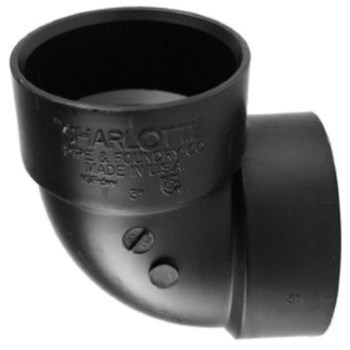 1-1/2 Abs 90deg Hubxhub Ell