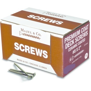 Mazel 2160502 #8x2 Bulk Pc Star Drive Screw