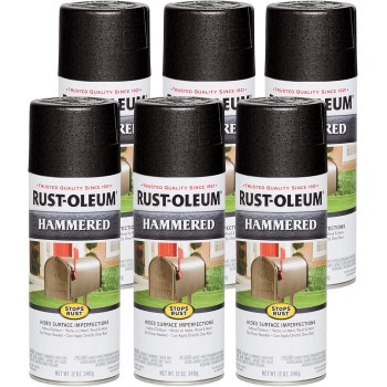 Spray Paint, Hammered Black Finish - 12 oz