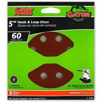 Ali Industries 3725 5in. 60 Hook &amp; Loop Disc