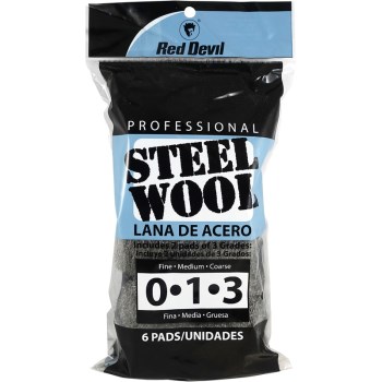 6pk Asst Steel Wool
