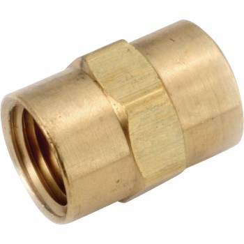 Anderson Metals Lead Free Brass Coupling - 1/2" FIP