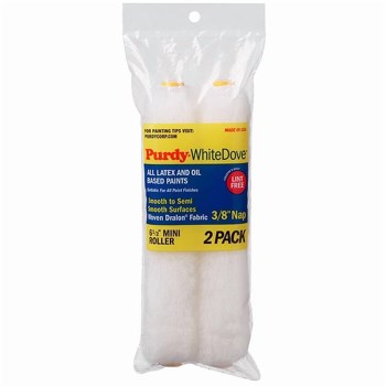 White Dove Jumbo Mini Roller Cover - 6-1/2" x 3/8" Nap