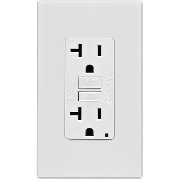 GFCI SmartLock Receptacle, 20 Amp ~ White