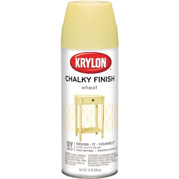 Chalky Finish Spray Paint, Wheat ~ 12 oz Cans