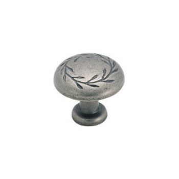 Knob - Weathered Nickel Finish - 1.25 inch