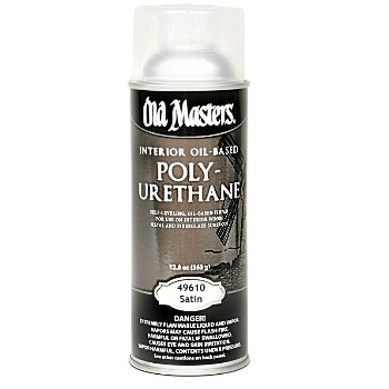 Polyurethane,  Aerosol Spray Clear Satin ~ 12.8 oz