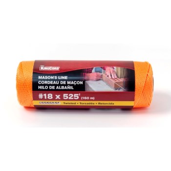 Mibro Group   344071 Polypropylene Mason Line,  Orange  ~ #18 x 525 Ft