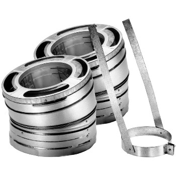 M & G Duravent 9064KIT DuraPlus 15 Degree Elbow Kit, Galvanized Finish ~ For 6" Pipe