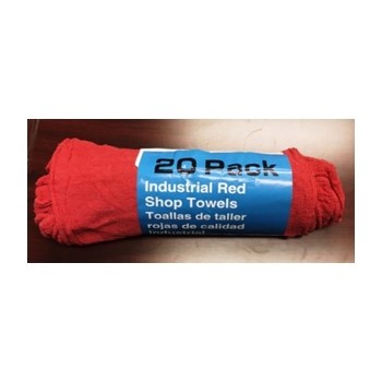 Reclaimed Textiles Co  500-20 500-00 20 Pk Red Shop Towels