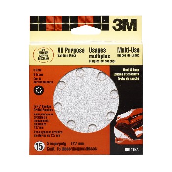 3M 051144885725 Sanding Disc - 8-Hole - 80 grit