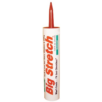 Sashco 10012 Big Stretch Acrylic Rubber Sealant, Redwood ~  10.5 oz 