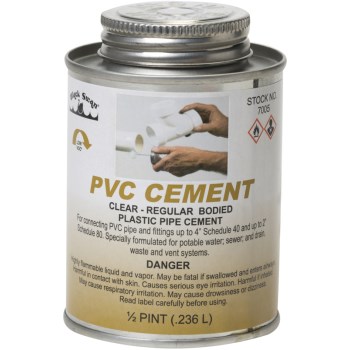 Black Swan Mfg 07005 8 Oz Clear Pvc Cement